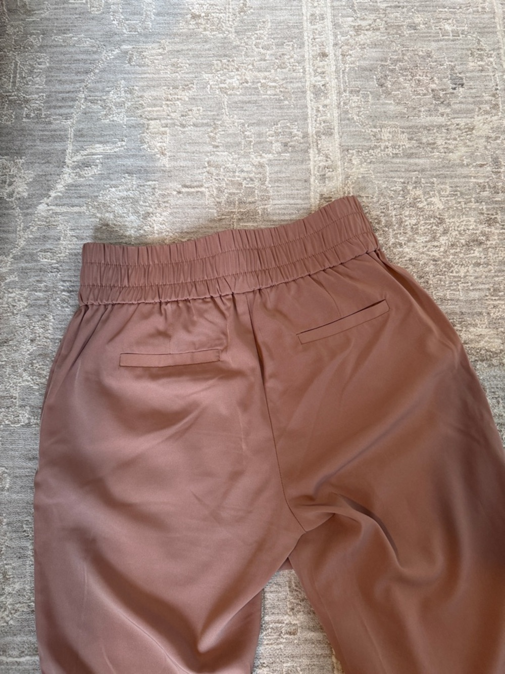 Mauve Drawstring Jogger Dress Pants - Picture 3 of 3